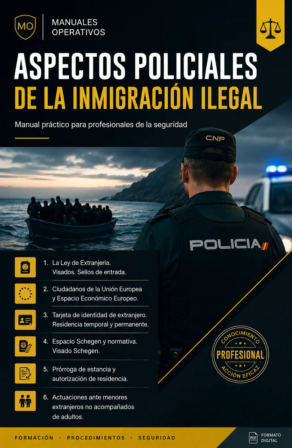 Portada de Aspectos policiales de la inmigración ilegal